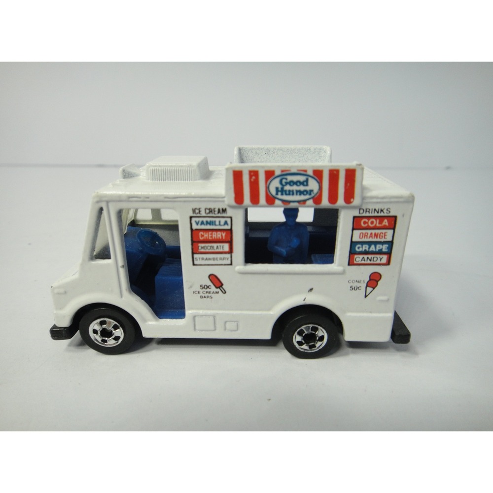 Hot Wheels 1983 Good Humor Truck White Die-Cast Ice Cream Van Mattel Malaysia